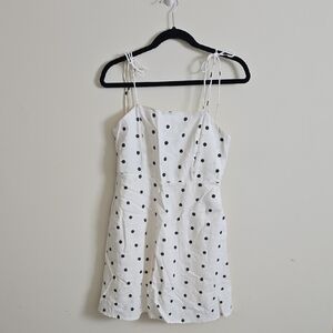 Old Navy Cream Dress with Black Dots